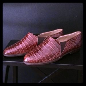 vintage croc loafers